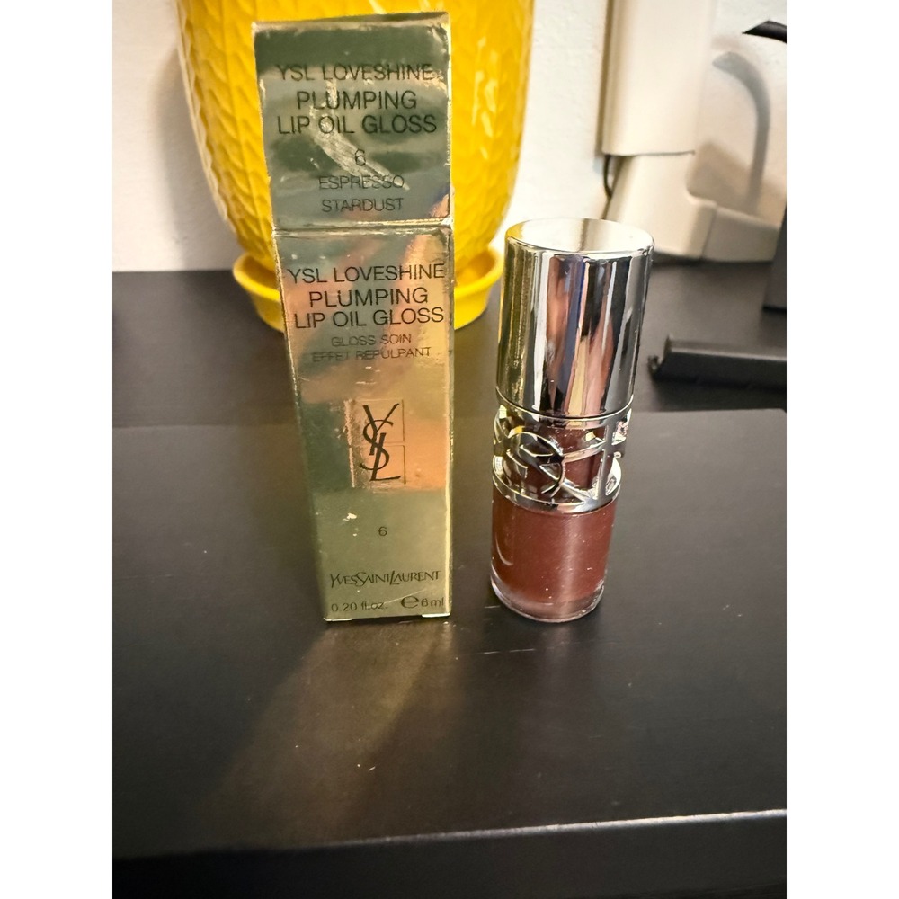 YSL Loveshine Plumping Lip Oil Gloss 6 Espresso Stardust Brown Shimmerโ nib